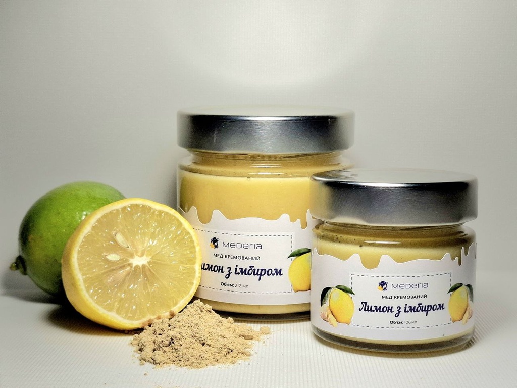 Мед кремований "Лимон з імбиром"