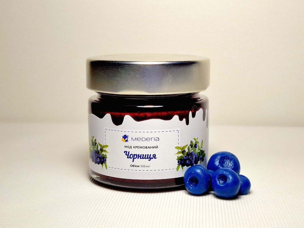 Мед кремований "Чорниця"