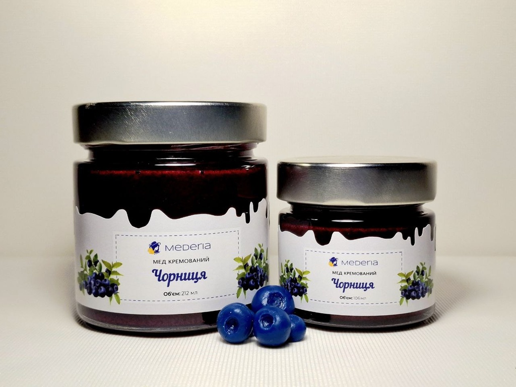 Мед кремований "Чорниця"