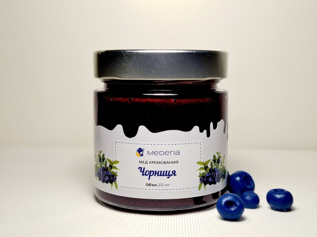 Мед кремований "Чорниця"