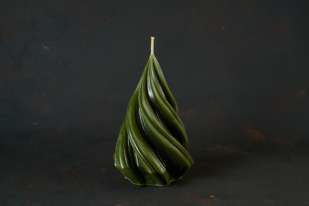 Свічка з бджолиного воску, "Ялинка", 170 г