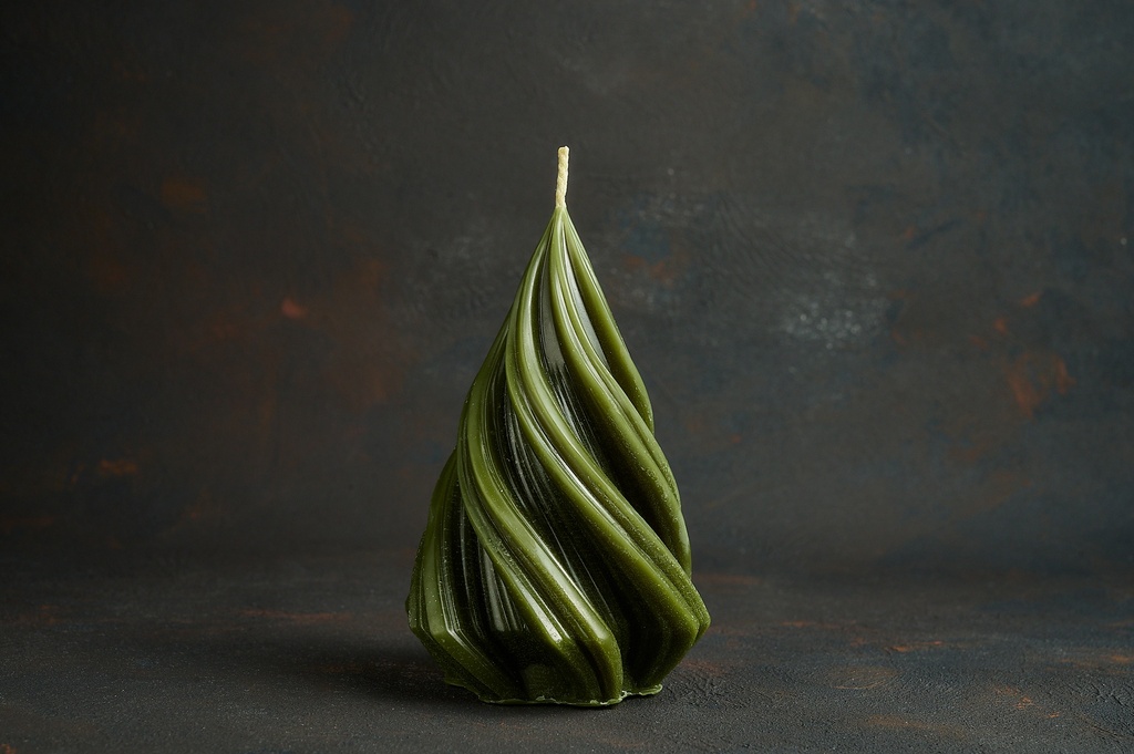 Свічка з бджолиного воску, "Ялинка"