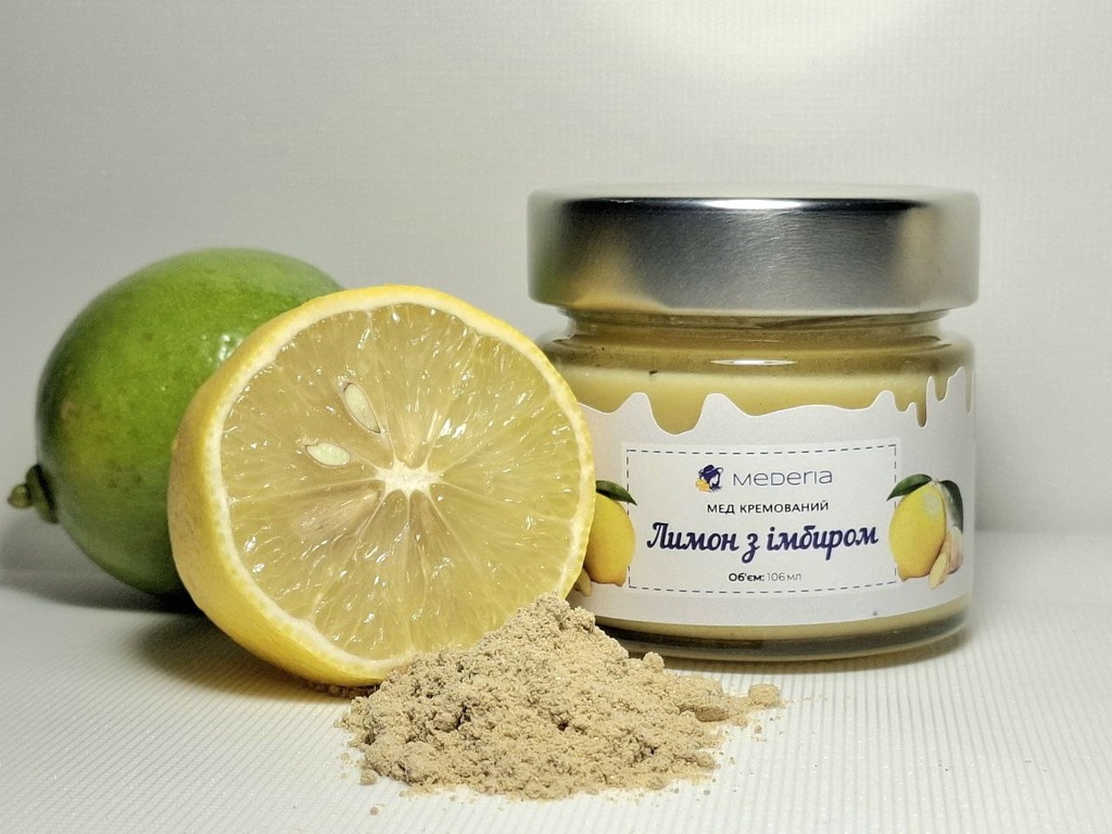 Мед кремований "Лимон з імбиром"