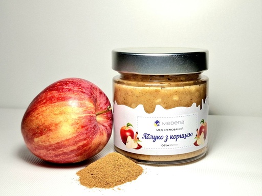 Мед кремований "Яблуко з корицею"